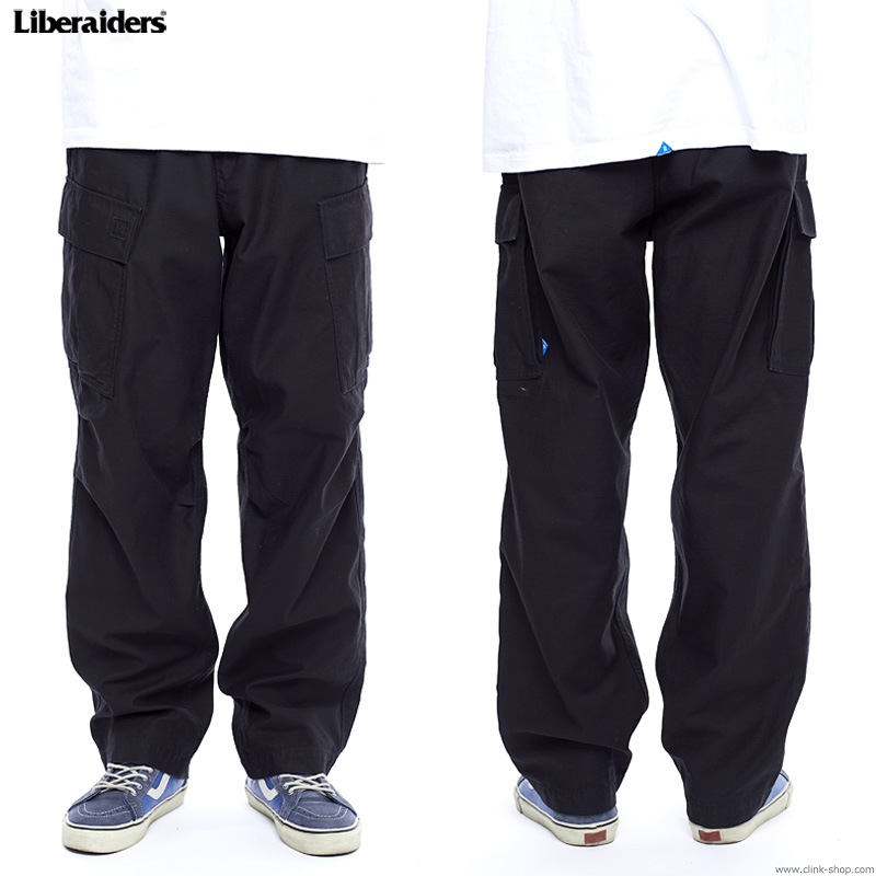 LIBERAIDERS 6 POCKET ARMY PANTS (BLACK) #75701