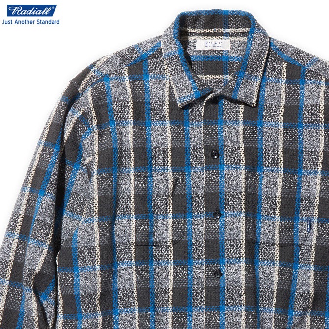 CLINK｜RADIALL EL CAMINO - OPEN COLLARED SHIRT L/S (BLUE)｜東京