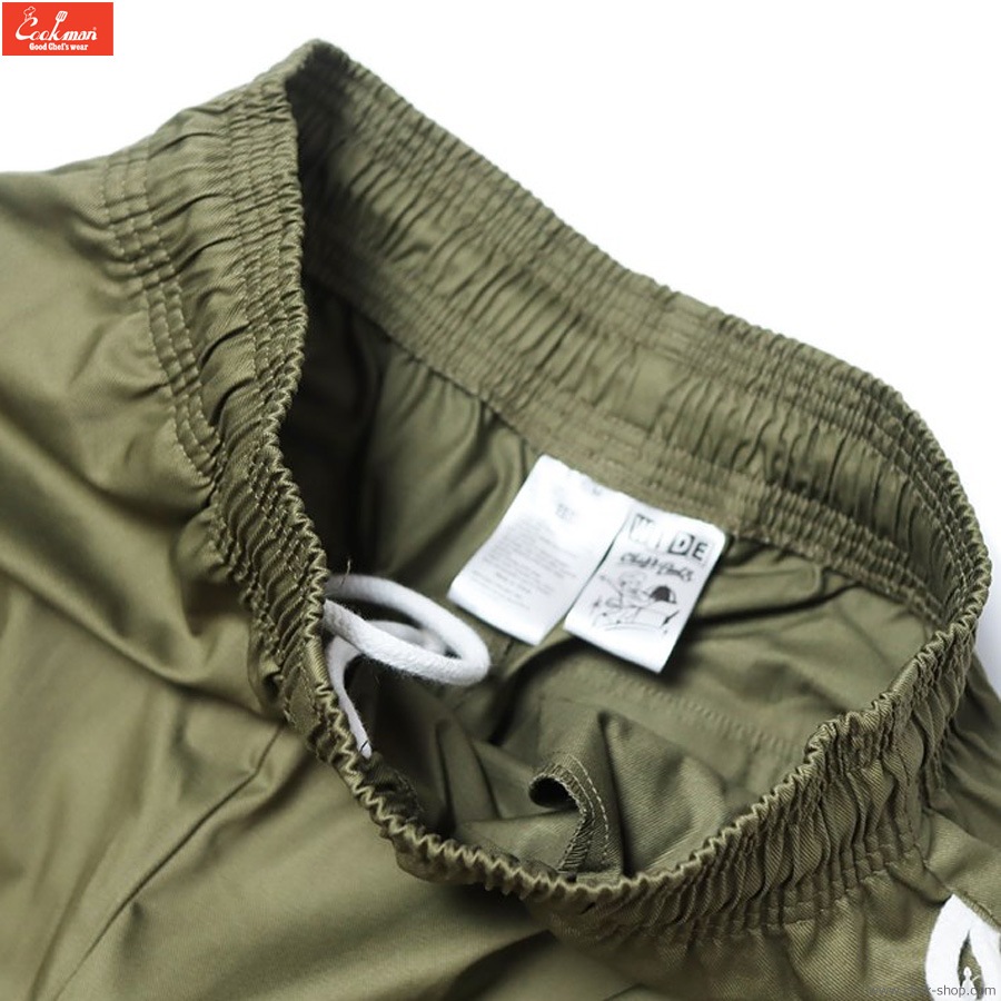 COOKMAN WIDE CHEF PANTS CARGO KHAKI