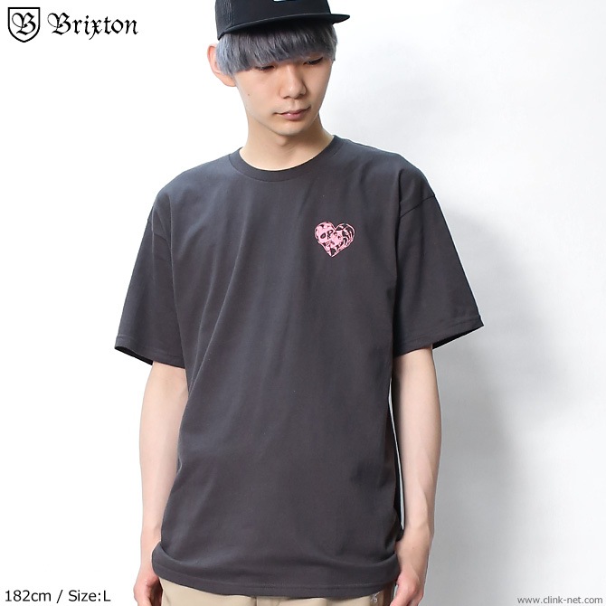 BRIXTON MUERTE S/S STANDARD TEE (WASHED BLACK)