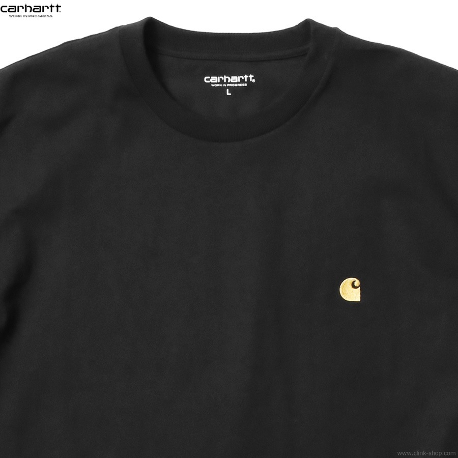 CARHARTT WIP S/S CHASE T-SHIRT (BLACK/GOLD)