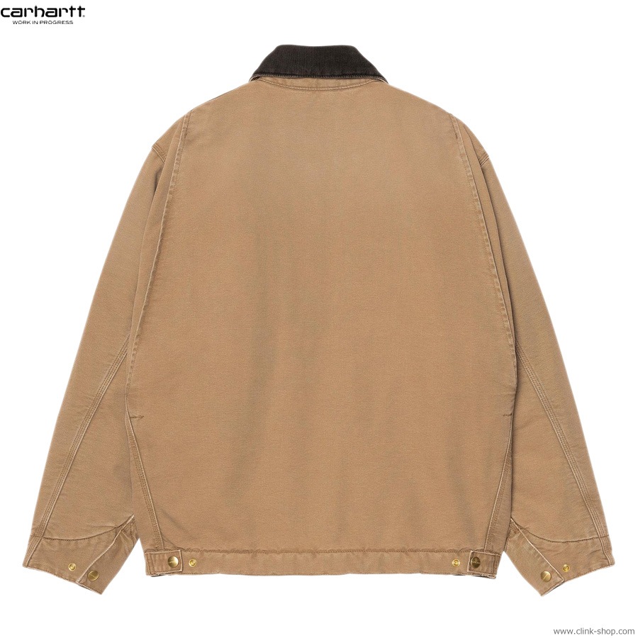 CARHARTT WIP OG DETROIT JACKET - Hamilton Brown / Tobacco (stone canvas)