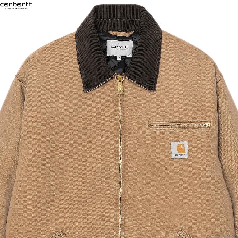 CARHARTT WIP OG DETROIT JACKET - Hamilton Brown / Tobacco (stone canvas)