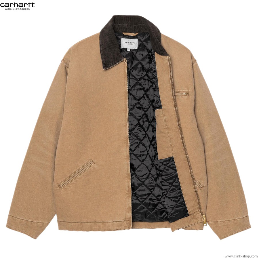 CARHARTT WIP OG DETROIT JACKET - Hamilton Brown / Tobacco (stone canvas)