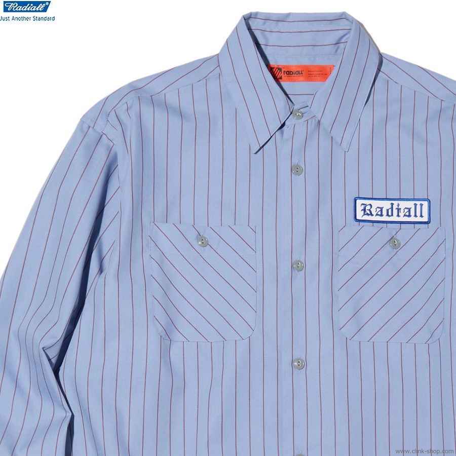 SALE 20��OFF RADIALL VOX - REGULAR COLLARED SHIRT L/S (SAXE BLUE) [RAD-25MW-SH001]