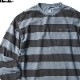 LIBERAIDERS STRIPE L/S TEE (BLUE) #72501