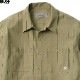 SALE 10OFF BLUCO STANDARD WORK SHIRTS L/S (BEIGE STRIPE) [0109]