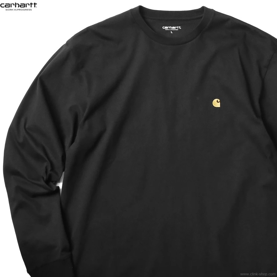CARHARTT WIP L/S CHASE T-SHIRT (BLACK/GOLD)