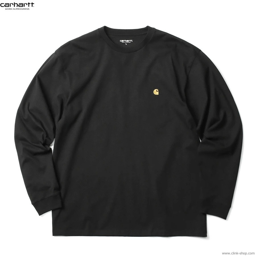 CARHARTT WIP L/S CHASE T-SHIRT (BLACK/GOLD)