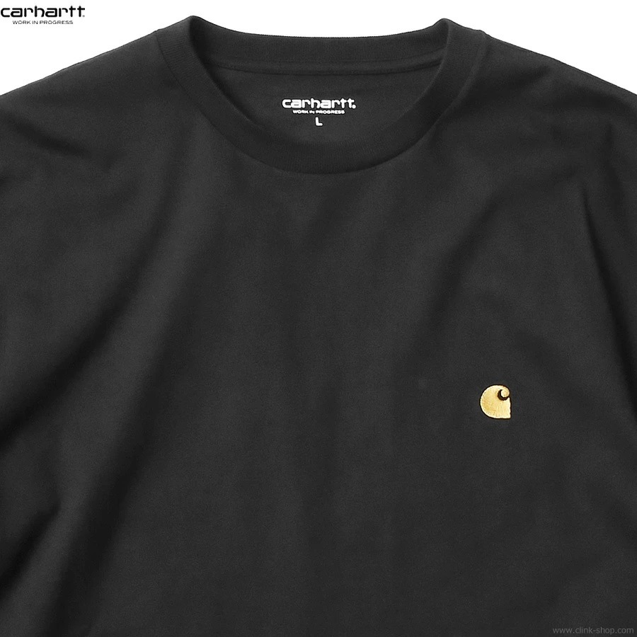 CARHARTT WIP L/S CHASE T-SHIRT (BLACK/GOLD)