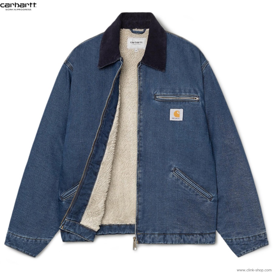 CARHARTT WIP OG DETROIT JACKET - Blue / Dark Navy (stone washed)