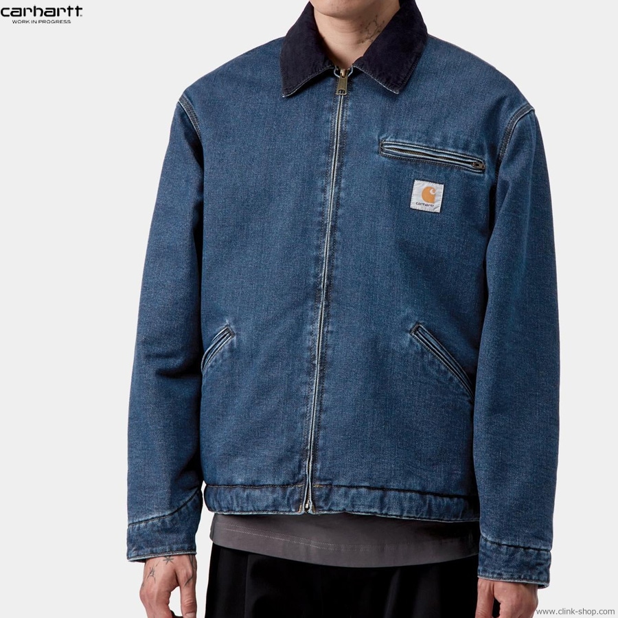 CARHARTT WIP OG DETROIT JACKET - Blue / Dark Navy (stone washed)