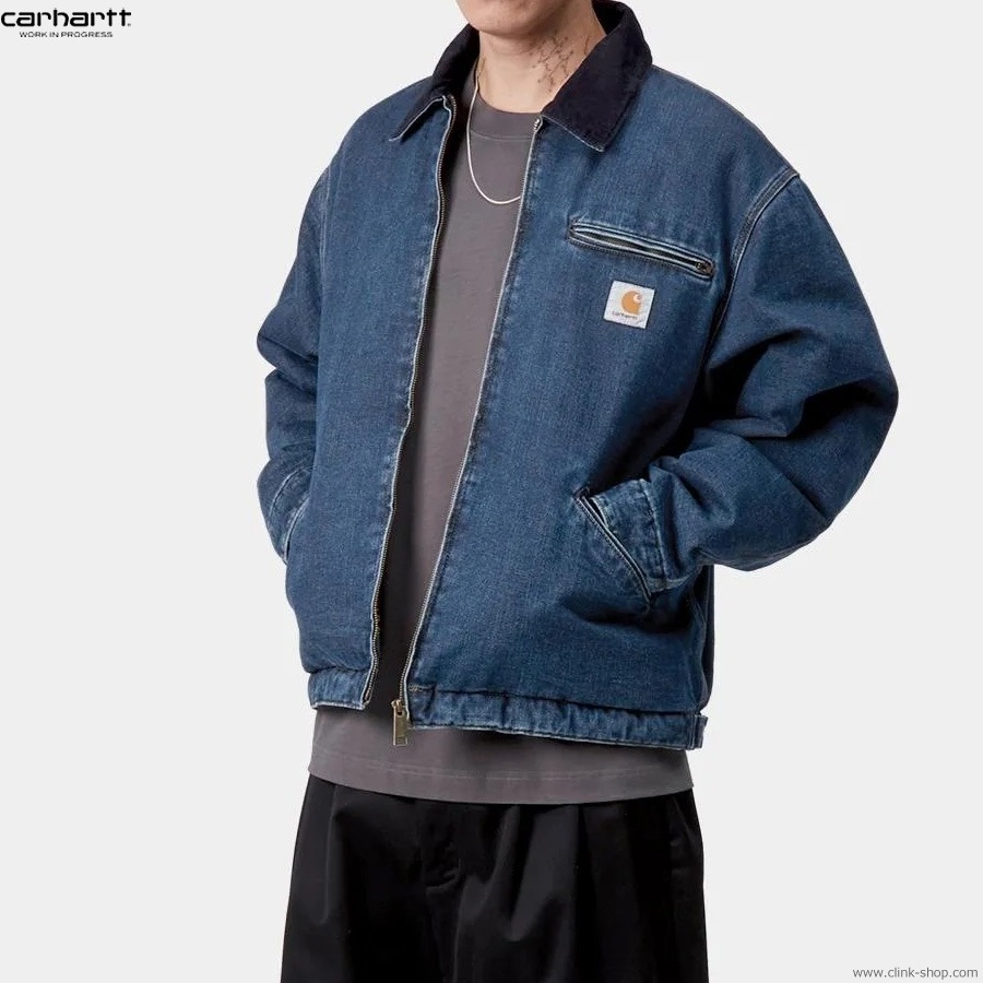CARHARTT WIP OG DETROIT JACKET - Blue / Dark Navy (stone washed)