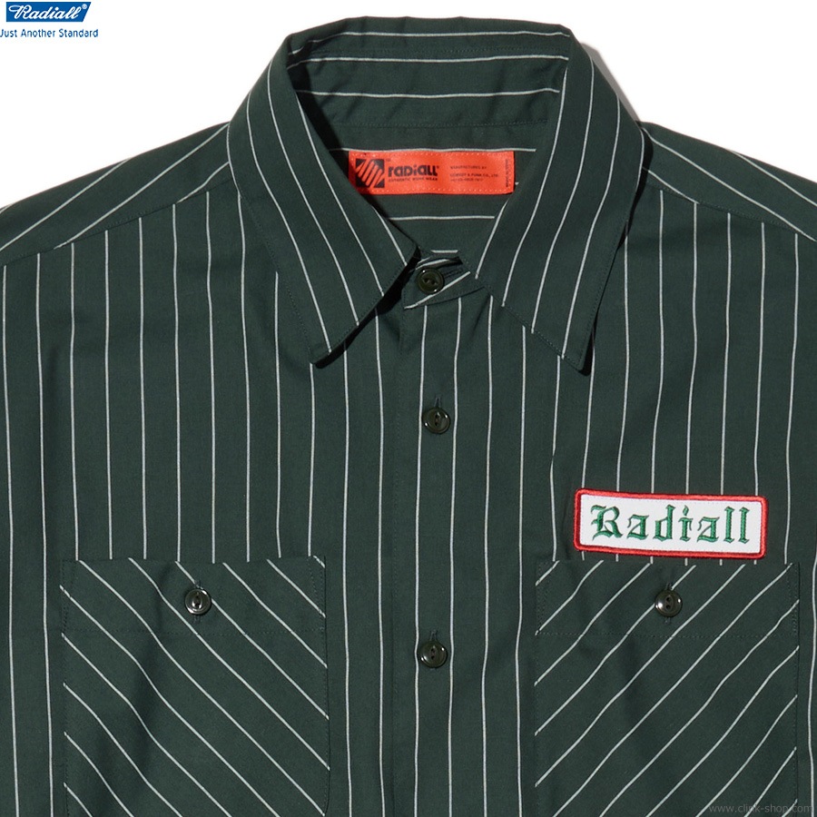 CLINK｜RADIALL VOX - REGULAR COLLARED SHIRT L/S (FOREST GREEN