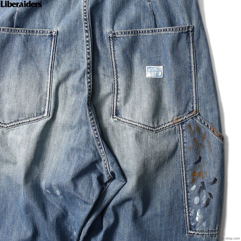CLINK｜LIBERAIDERS DENIM PAINTER SARROUEL PANTS (INDIGO