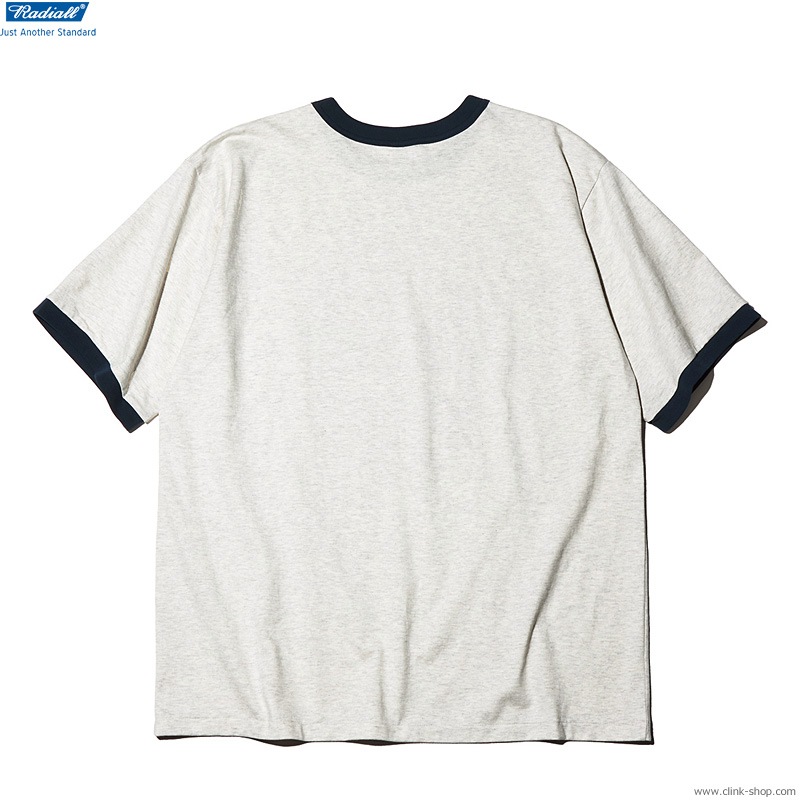 RADIALL BEER - CREW NECK T-SHIRT S/S (OATMEAL) [RAD-22SS-TEE008]