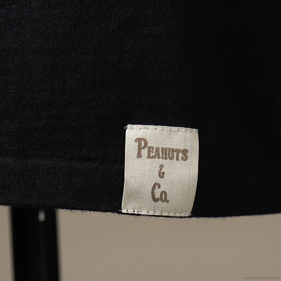 PEANUTS & CO.  GLAD HAND & Co. Mr.SMILEY - S/S T-SHIRTS (BLACK)