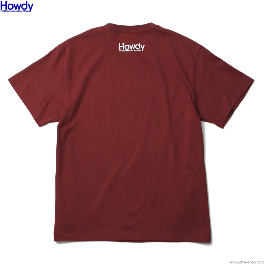 Howdy College T (BURGUNDY) [HDW2401-TE02]