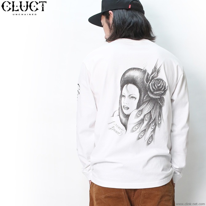 CLUCT L/S TEE BEAUTIFUL WOMAN (WHITE) #03041