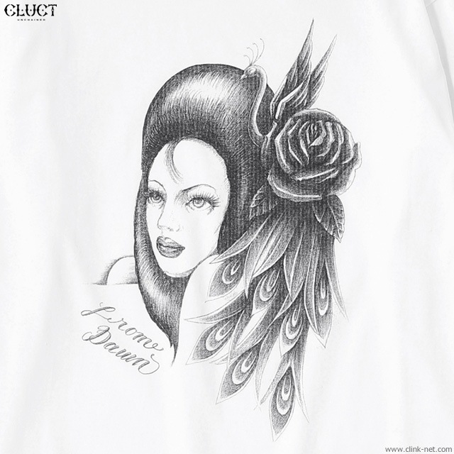 CLUCT L/S TEE BEAUTIFUL WOMAN (WHITE) #03041