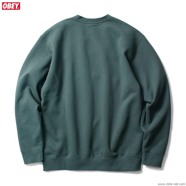 OBEY CREW NECK FLEECE "OBEY SPORTS CREW" (ALPINE)