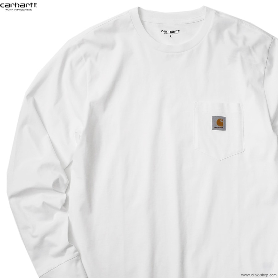 CARHARTT WIP L/S POCKET T-SHIRT (WHITE)