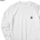CARHARTT WIP L/S POCKET T-SHIRT (WHITE)