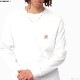 CARHARTT WIP L/S POCKET T-SHIRT (WHITE)