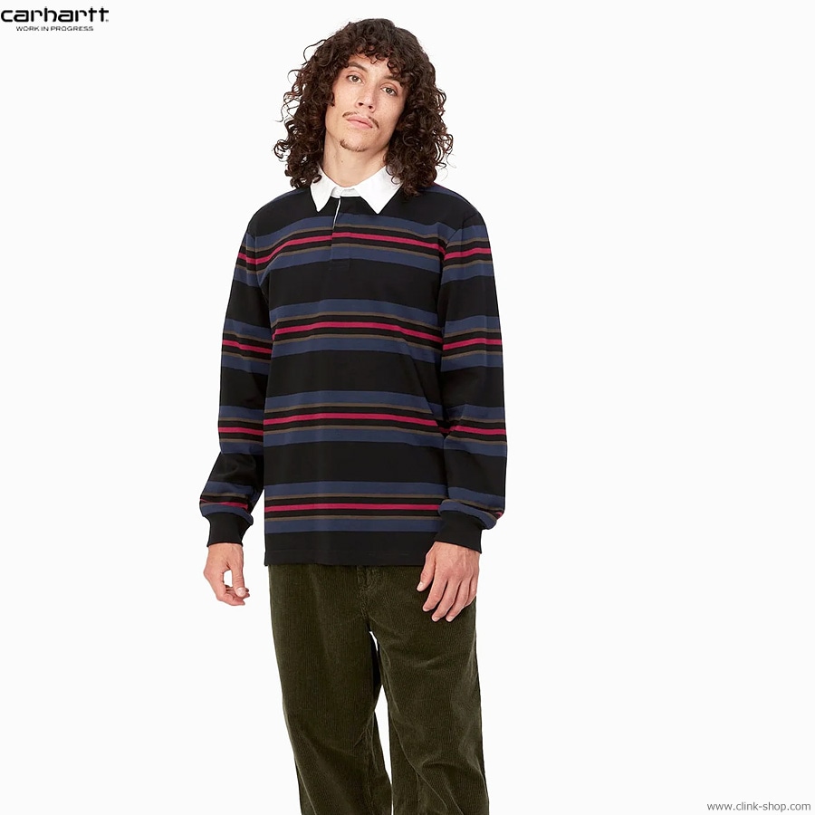 CLINK｜CARHARTT WIP L/S OREGON RUGBY SHIRT (BLACK)｜東京