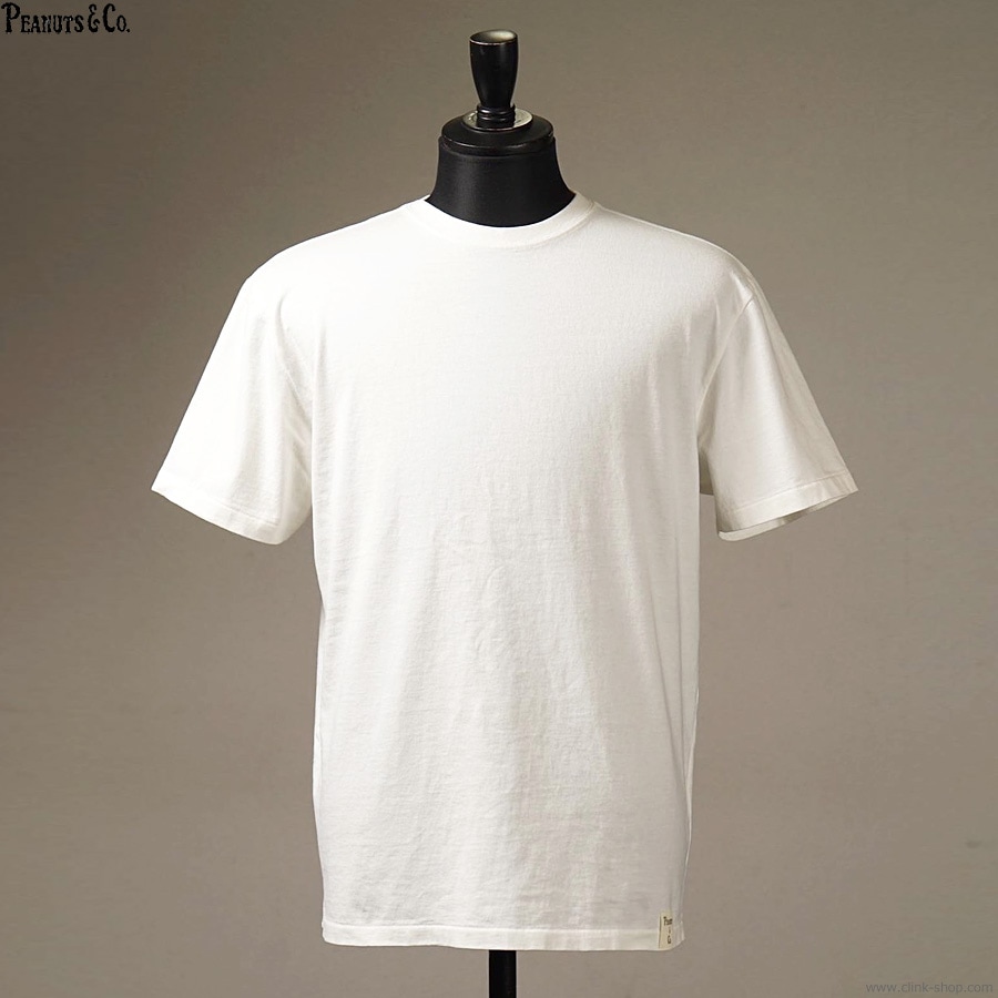 PEANUTS & CO.  GLAD HAND & Co. Mr.SMILEY - S/S T-SHIRTS (WHITE)