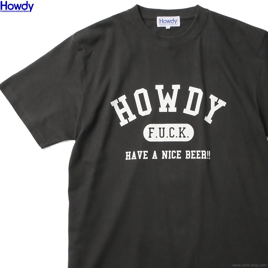 Howdy College T (INK BLACK) [HDW2401-TE02]