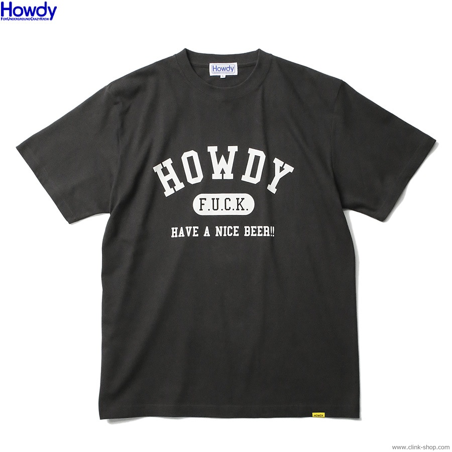 Howdy College T (INK BLACK) [HDW2401-TE02]