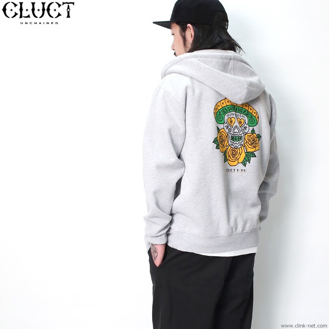 CLUCT ZIP SWEAT THREE ROSES (H.GRAY) #03045