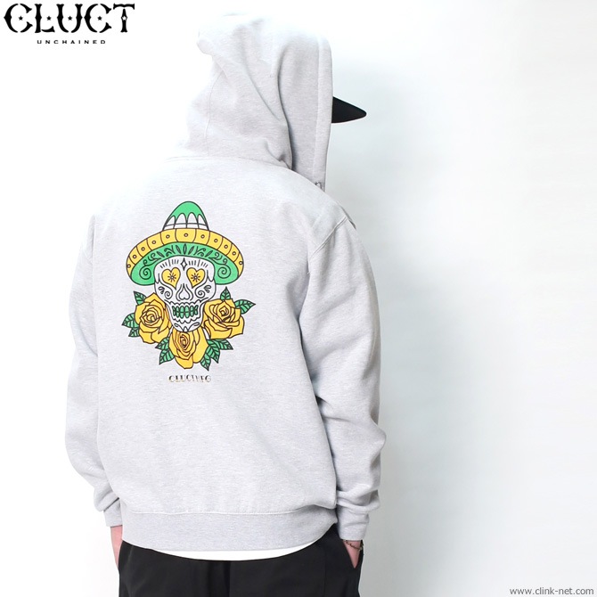 CLUCT ZIP SWEAT THREE ROSES (H.GRAY) #03045
