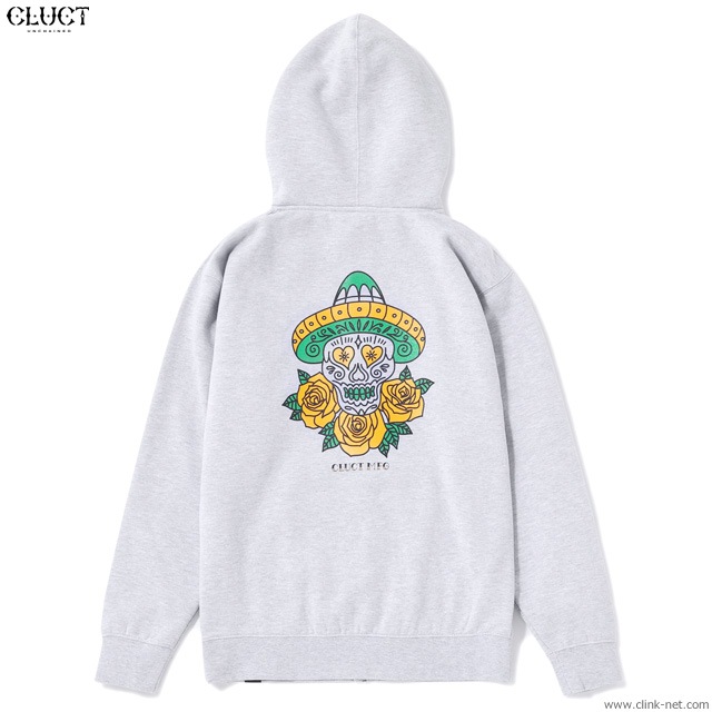 CLUCT ZIP SWEAT THREE ROSES (H.GRAY) #03045