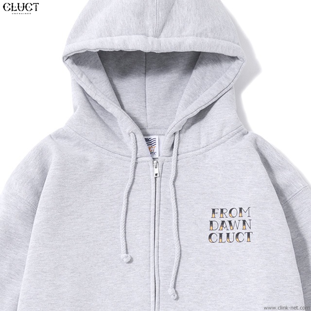 CLUCT ZIP SWEAT THREE ROSES (H.GRAY) #03045