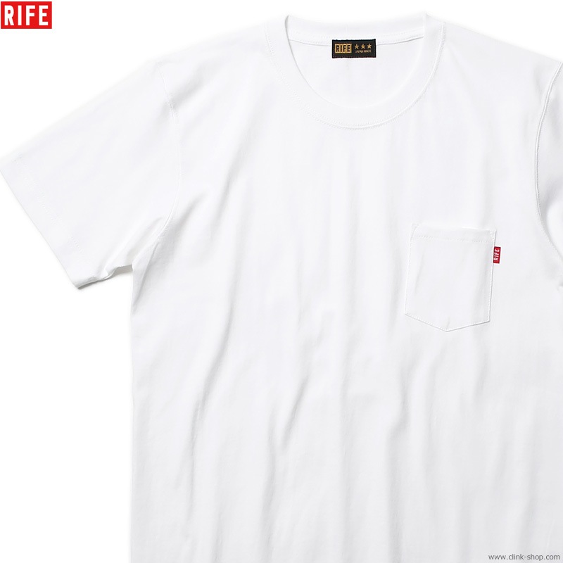 RIFE HEAVYWEIGHT POCKET TEE (WHITE)