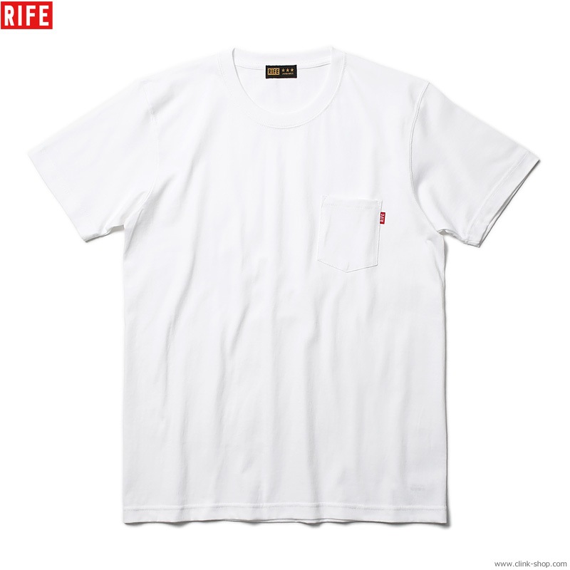 RIFE HEAVYWEIGHT POCKET TEE (WHITE)