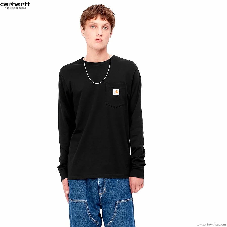 CLINK｜CARHARTT WIP L/S POCKET T-SHIRT (BLACK)｜東京・吉祥寺