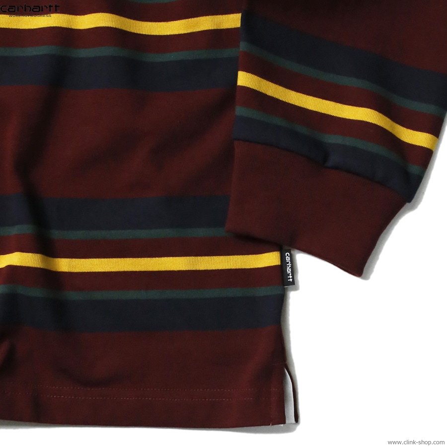 CLINK｜CARHARTT WIP L/S OREGON RUGBY SHIRT (BORDEAUX)｜東京