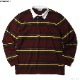 CARHARTT WIP L/S OREGON RUGBY SHIRT (BORDEAUX)