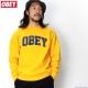 OBEY CREW NECK FLEECE "OBEY SPORTS CREW" (GOLD)