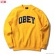 OBEY CREW NECK FLEECE "OBEY SPORTS CREW" (GOLD)