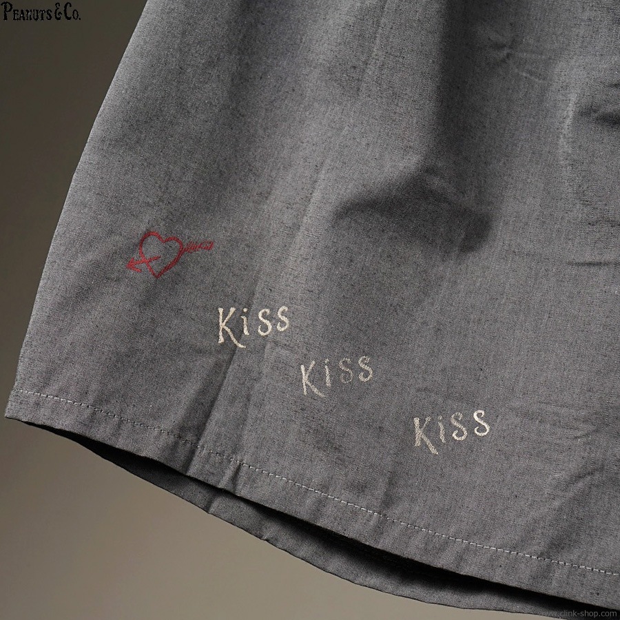 PEANUTS & CO. �� GLAD HAND & Co. STANDARD BOXER SHORTS - PANTY MESSAGE YOU'RE CHOICE (BLACK)