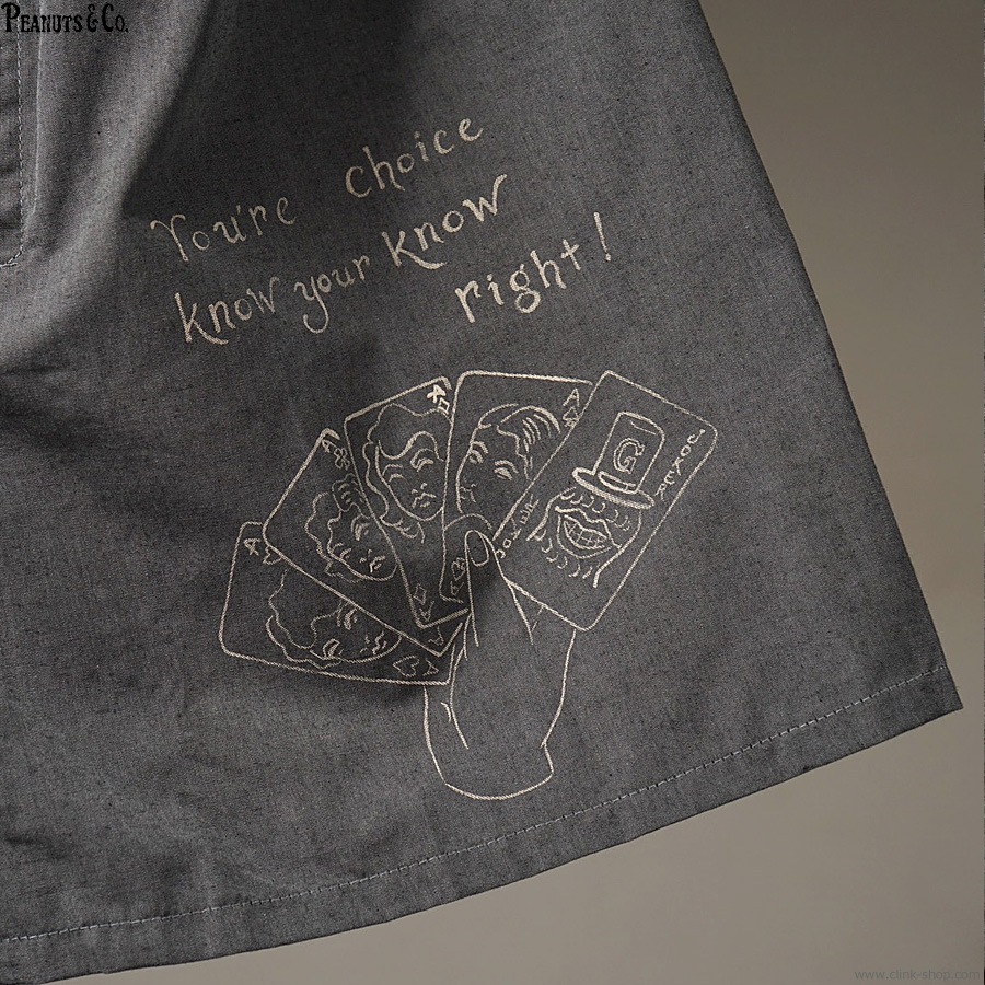 PEANUTS & CO. �� GLAD HAND & Co. STANDARD BOXER SHORTS - PANTY MESSAGE YOU'RE CHOICE (BLACK)