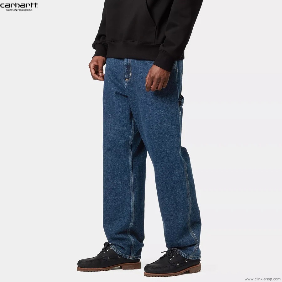 CARHARTT WIP SINGLE KNEE PANT (BLUE STONE WASHED)