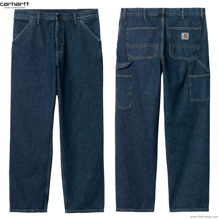 CARHARTT WIP SINGLE KNEE PANT (BLUE STONE WASHED)
