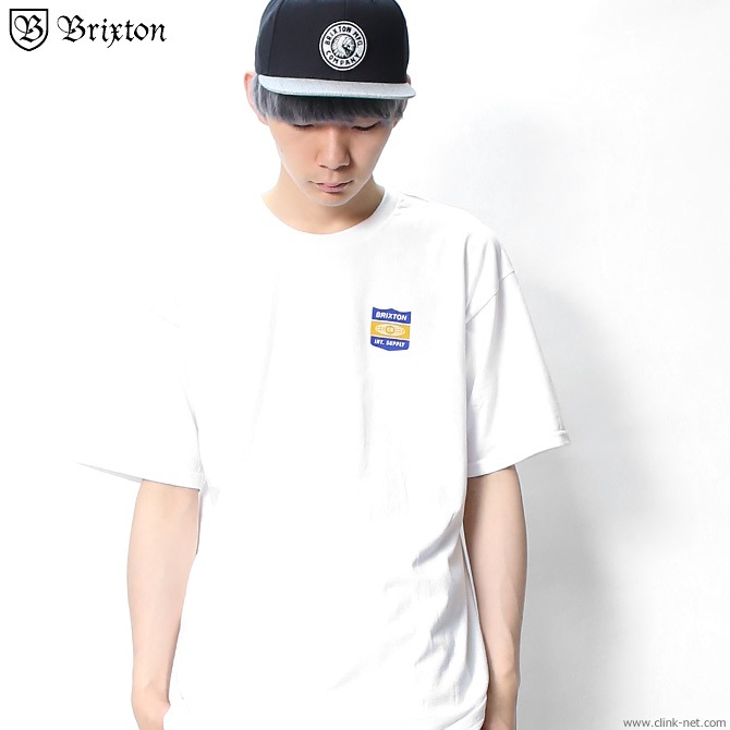 BRIXTON UNITED S/S STANDARD TEE (WHITE)