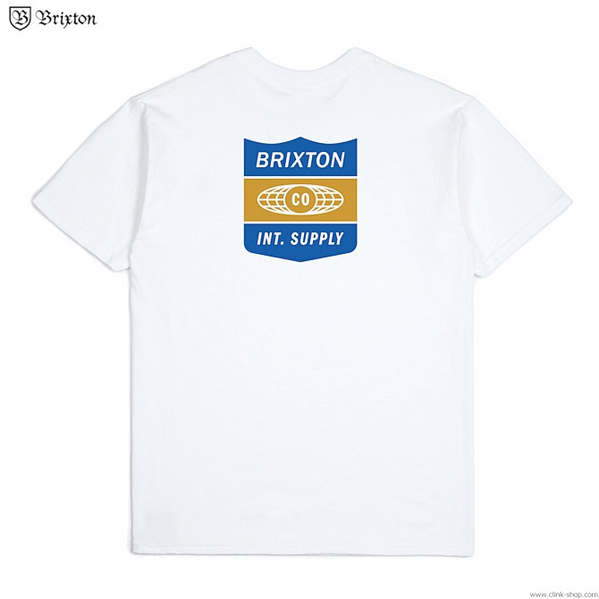 BRIXTON UNITED S/S STANDARD TEE (WHITE)