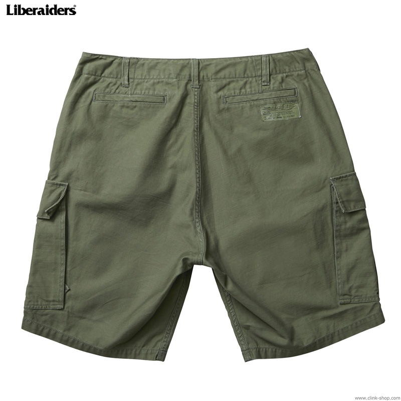 LIBERAIDERS 6 POCKET ARMY SHORTS (OLIVE) #75802